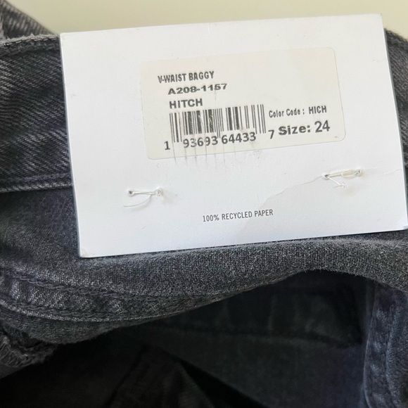 AGOLDE V-Waist Baggy Jeans Size 24 - Picture 10 of 14